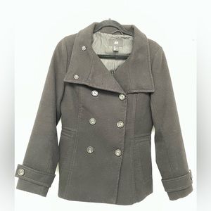 H&M Black Pea Coat